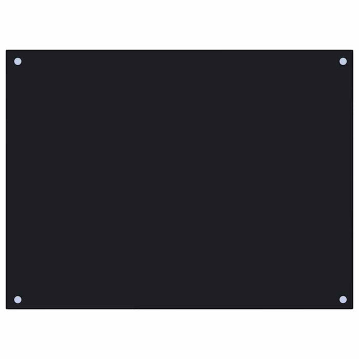 Paraschizzi per Cucina-Protezione parete cucina Nero 80x60 cm in Vetro Temperato