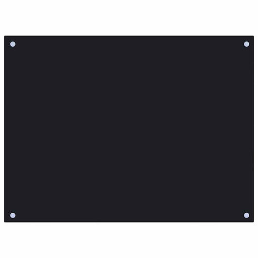 Paraschizzi per Cucina Nero 80x60 cm in Vetro Temperato 249486