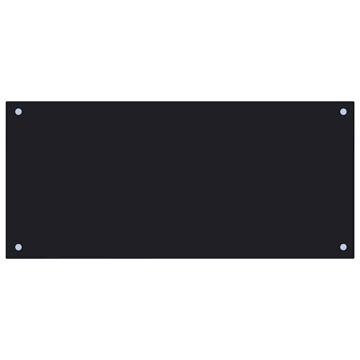 Paraschizzi per Cucina Nero 90x40 cm in Vetro Temperatocod mxl 73030