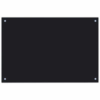 Paraschizzi per Cucina Nero 90x50 cm in Vetro Temperatocod mxl 120920