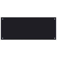 Paraschizzi per Cucina Nero 100x40 cm in Vetro Temperatocod mxl 97131