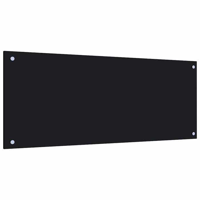 Paraschizzi per Cucina-Protezione parete cucina Nero 100x40 cm in Vetro Temperato