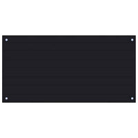 Paraschizzi per Cucina Nero 100x50 cm in Vetro Temperato 249491
