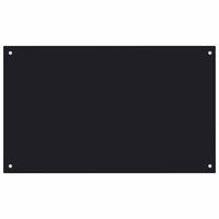Paraschizzi per Cucina Nero 100x60 cm in Vetro Temperatocod mxl 97353