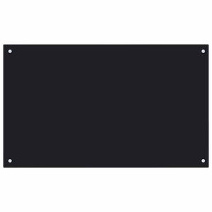 Paraschizzi per Cucina Nero 100x60 cm in Vetro Temperatocod mxl 97353
