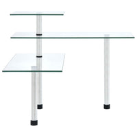 Mensola da cucina-Scaffale da Cucina Angolare a 3 Livelli Vetro temperato