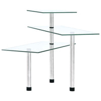 Scaffale da Cucina Angolare a 3 Livelli Vetro temperato 249502