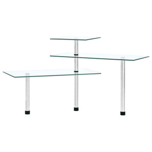 Scaffale da Cucina Angolare a 3 Livelli Vetro temperato 249502