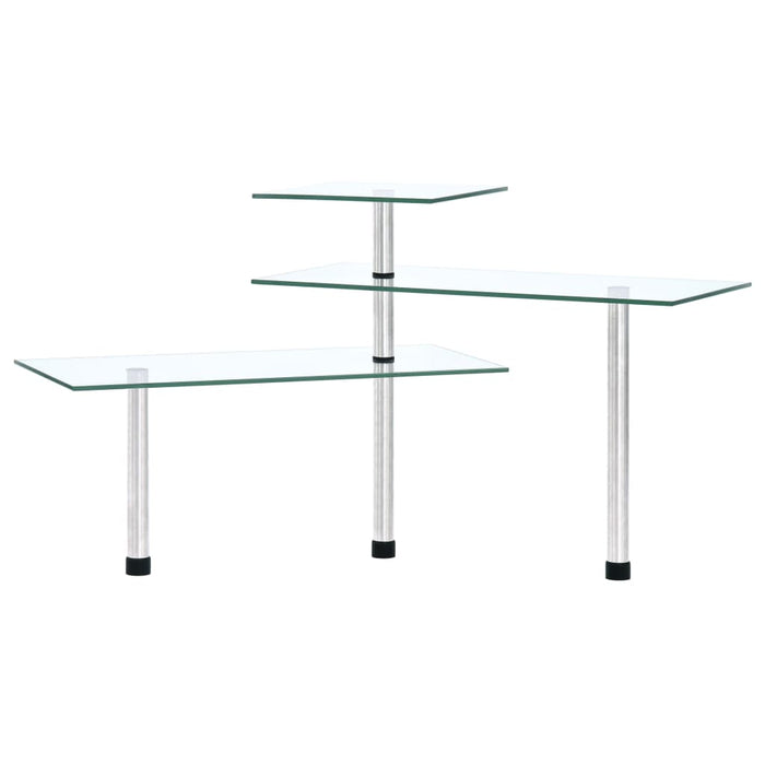 Scaffale da Cucina Angolare a 3 Livelli Vetro temperato 249502