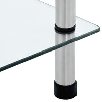 Scaffale a 6 Livelli Trasparente 40x40x160cm in Vetro Temperato cod mxl 13865