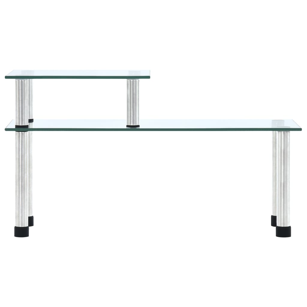 Mensola da Cucina Trasparente 45x16x26 cm in Vetro Temperato 249523