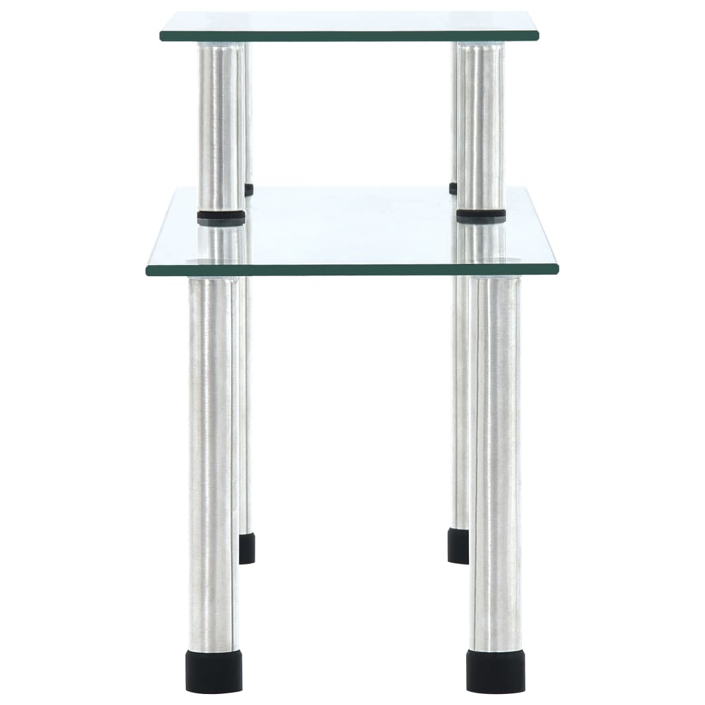 Mensola da Cucina Trasparente 45x16x26 cm in Vetro Temperato 249523