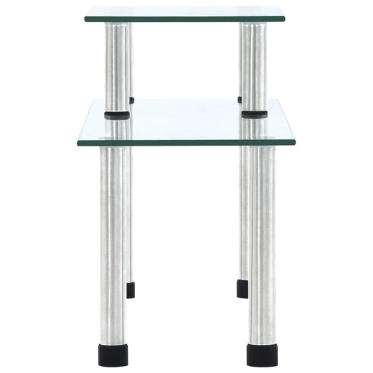 Mensola da Cucina Trasparente 45x16x26 cm in Vetro Temperato 249523