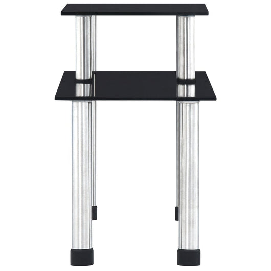 Mensola da Cucina Nera 45x16x26 cm in Vetro Temperato 249524