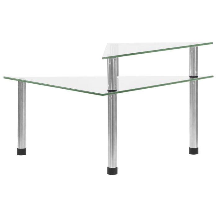 Mensola da Cucina Trasparente 49,5x35x19 cm in Vetro Temperato