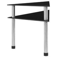 Mensola da Cucina Nera 49,5x35x26 cm in Vetro Temperato 249526