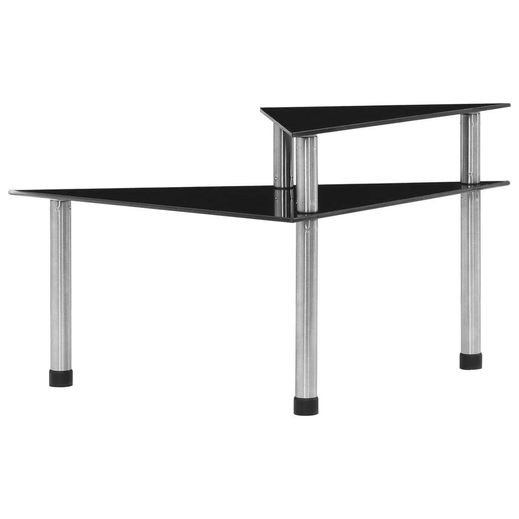 Mensola da Cucina Nera 49,5x35x26 cm in Vetro Temperato 249526