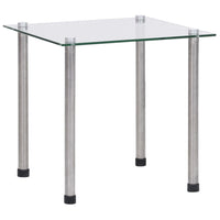 Tavolini Impilabili 3 pz in Vetro Temperato Trasparente 249528