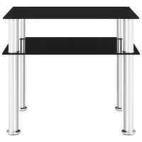 Tavolino Nero 45x50x45 cm in Vetro Temperato cod mxl 19412