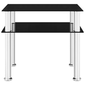 Tavolino Nero 45x50x45 cm in Vetro Temperato cod mxl 19412
