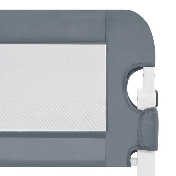 Sponde Letto di Sicurezza Bambini Grigio 150x42cm in Poliestere 10167