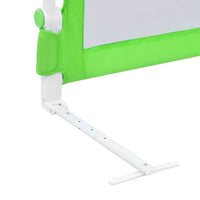 Sponde Letto di Sicurezza Bambini Verde 120x42cm Poliestere 10168