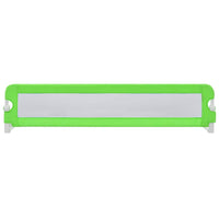 Sponde Letto di Sicurezza Bambini Verde 180x42cm Poliestere 10169