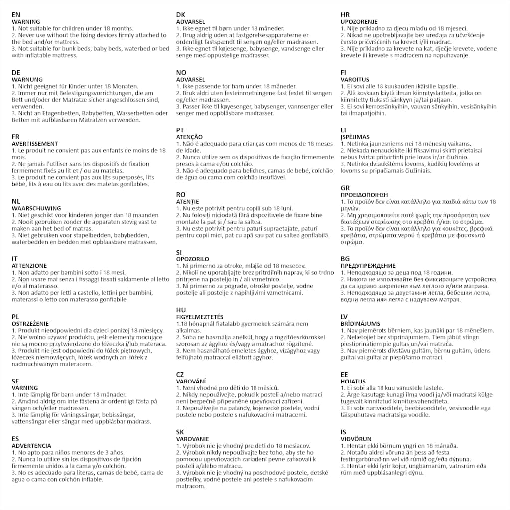 Sponde Letto di Sicurezza per Bambini Blu 120x42cm Poliestere 10172