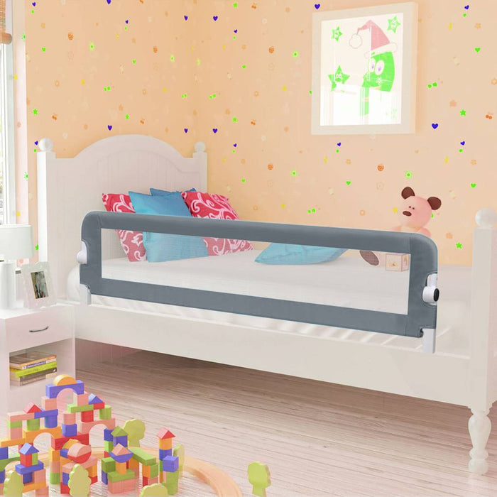 Sponde Letto di Sicurezza Bambini Grigio 120x42cm Poliesterecod mxl 78986
