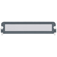 Sponde Letto di Sicurezza Bambini Grigio 180x42cm Poliestere 10177