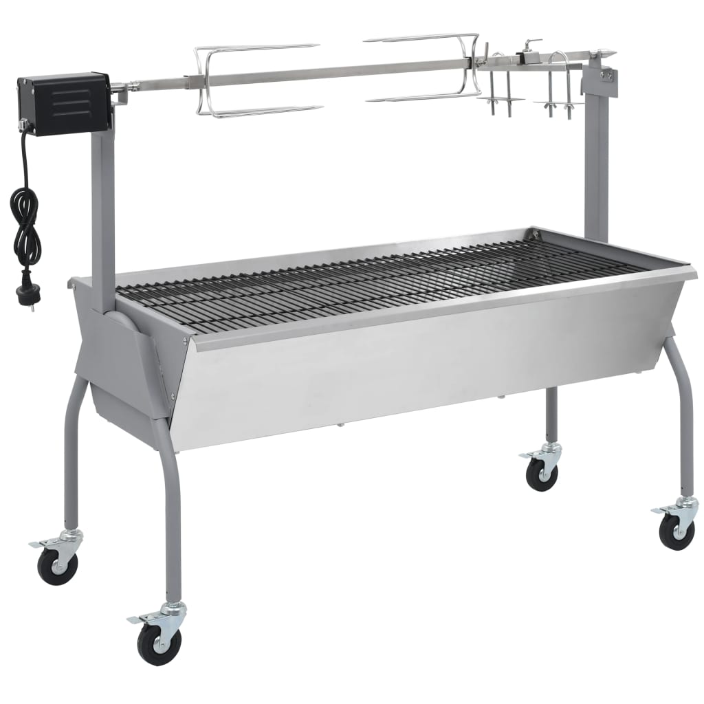 Barbecue XL a carbone con griglia e girarrosto elettrico cod mxl 11634