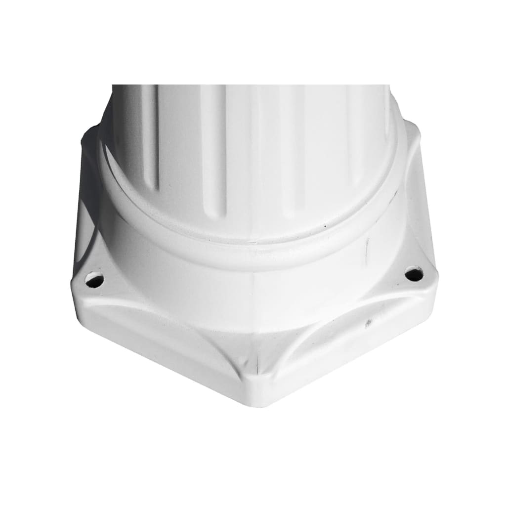 Lampione da Giardino a 3 Bracci 215 cm in Alluminio Bianco 40245