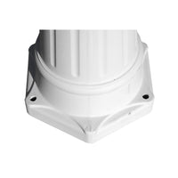 Lampione da Giardino-Lampada da giardino a 3 Bracci 215 cm in Alluminio Bianco