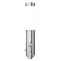 Lampioncino moderno in acciaio inox, sensore di movimento cod mxl 68547