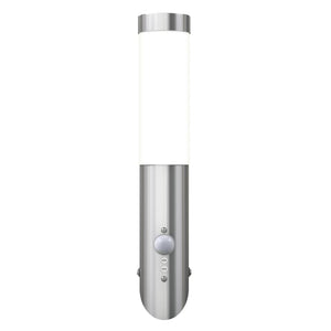 Lampioncino moderno in acciaio inox, sensore di movimento cod mxl 68547