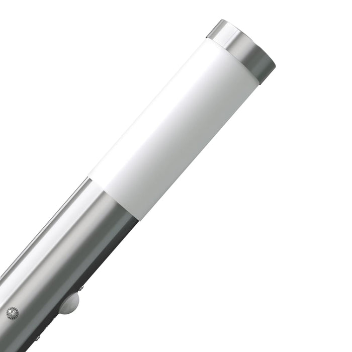 Lampioncino moderno in acciaio inox, sensore di movimento cod mxl 68547