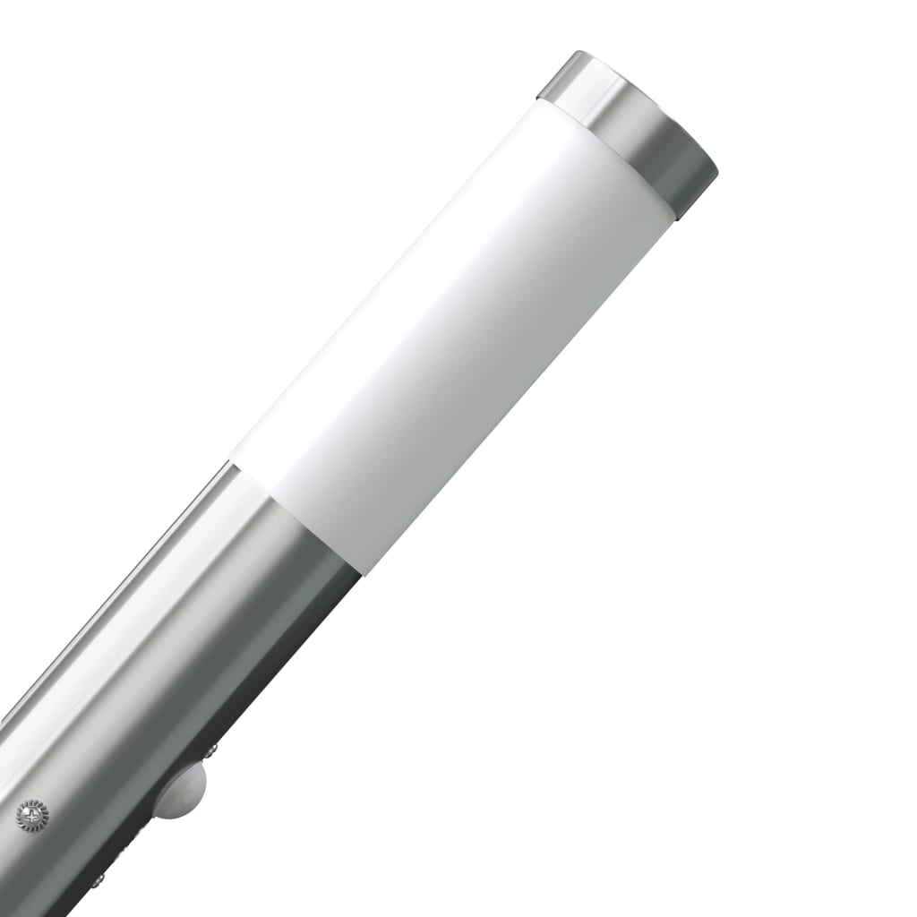 Lampioncino moderno in acciaio inox, sensore di movimento 40373