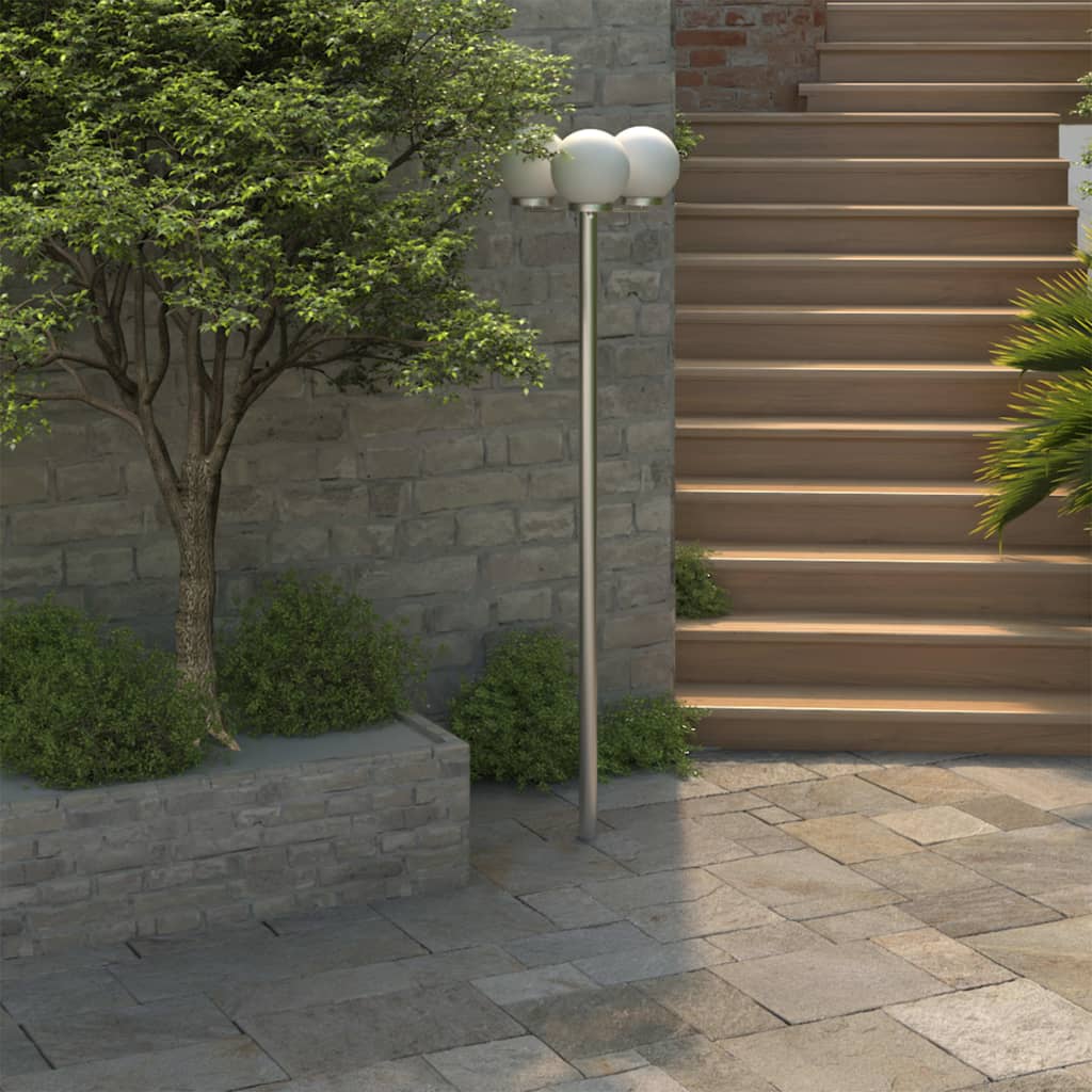 Lampione da Giardino con 3 Lampade 220 cm 40389