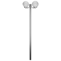 Lampione da Giardino con 2 Lampade 220 cm 40390