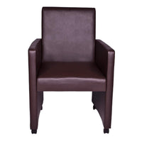 Sedie da Pranzo 2 pz Marroni in Similpelle