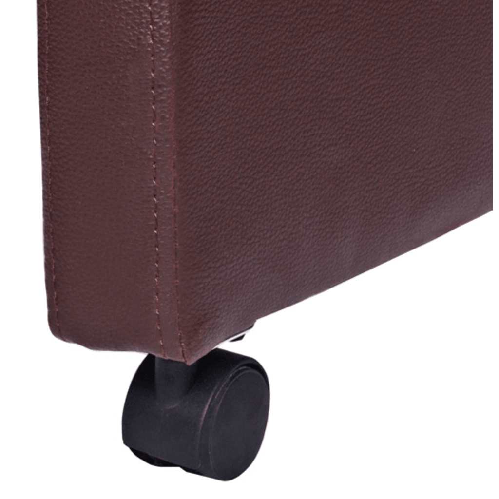 Sedie da Pranzo 2 pz Marroni in Similpelle 60348