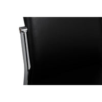 Sedie da Pranzo 2 pz Nere in Similpelle 60569