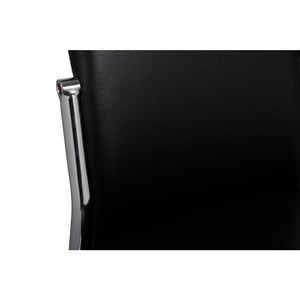 Sedie da Pranzo 2 pz Nere in Similpelle 60569