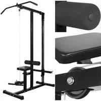 Macchina versatile per esercizi combinati di bodybuilding senza pesi nero 02_0000050