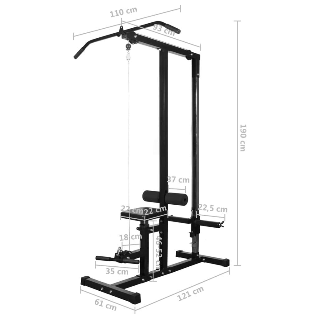 Macchina versatile per esercizi combinati di bodybuilding senza pesi nero 02_0000050