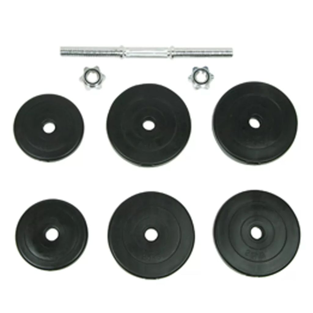 Kit manubri 15 kg 6 dischi fitness sabbia nero 02_0000756