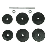 Kit manubri 15 kg 6 dischi fitness sabbia nero 02_0000756