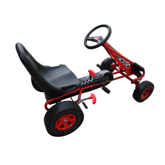 Go-kart a pedali per bambini, sedile regolabile, rosso 90255