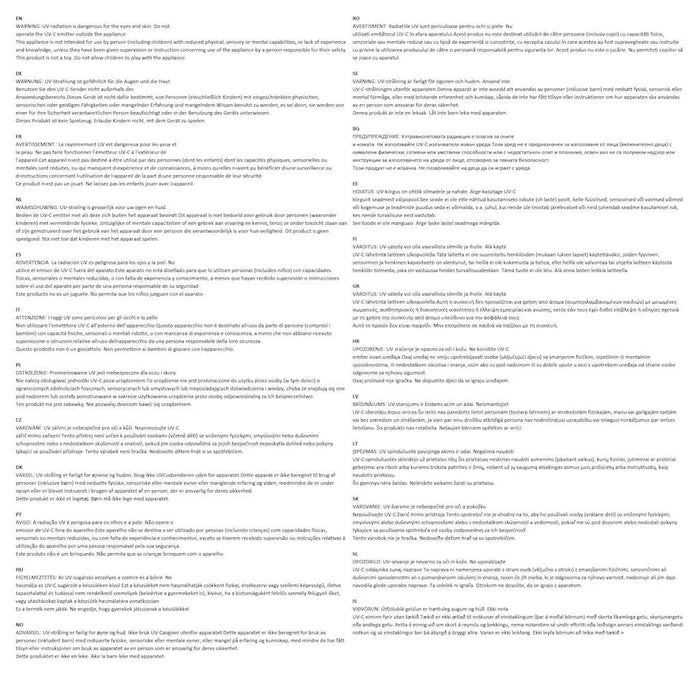 Filtro sterilizzatore lampada UVC 36W per vasche e acquari 40526