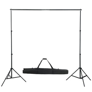 Sistema Portafondale Foto con Fondale 600x300 cm Nero 160061